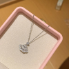 Paved Fan Shape Necklace
