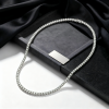 Silver Tennis Chain Necklace