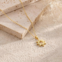 Hollow Sun Gold Necklace