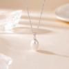 Teardrop Pearl Pendant Necklace