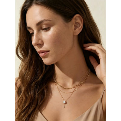Multi Layer Diamond Necklace