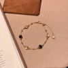 Tiger Eye Bead Gold Bracelet