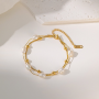 Layered Baroque Pearl Bracelet