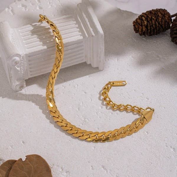 Thick Cuban Gold Bracelet
