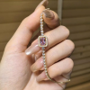 Pink Stone Tennis Bracelet