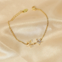 Dual Flower Gold Bracelet