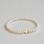 Heart Pearl Beaded Bracelet