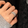 Cluster Pave Diamond Band Ring