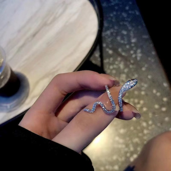 Paved Snake Wrap Ring