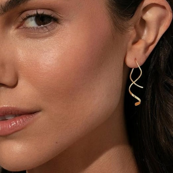 Abstract Twist Wire Earrings